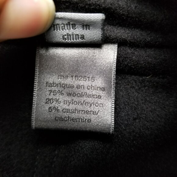 John Varvatos Pants Womens EU 44 US 12 Black Cashmere Wool Blend Trousers - Picture 10 of 12